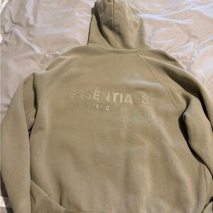 Fear of God Essentials Hoodie in Beige